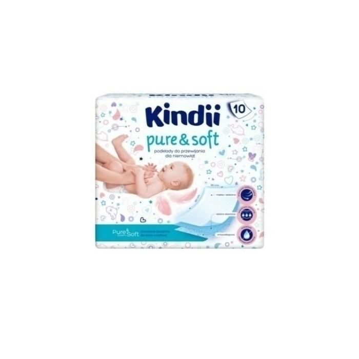 Kindii Pure& Soft imav aluslina 60x60 cm 10tk