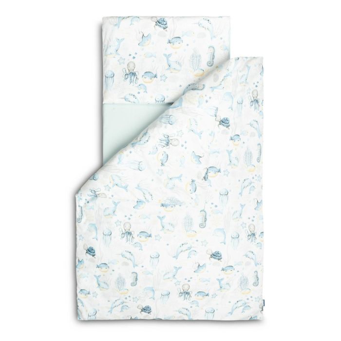 Voodipesu beebidele 135x100 "Sea world" + voodilinad 120x60 