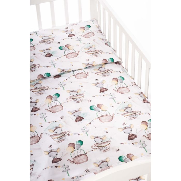 Beebi voodipesu komplektid 135x100 cm "Baby mouse"  