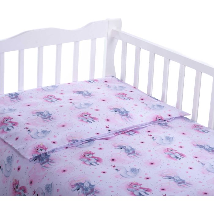 Beebi voodipesukomplektid  100x135 "Lovely" valge