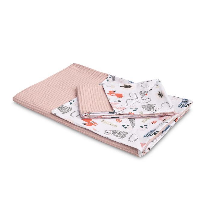 Beebi voodipesu 100x135 "Waffle with fox" 