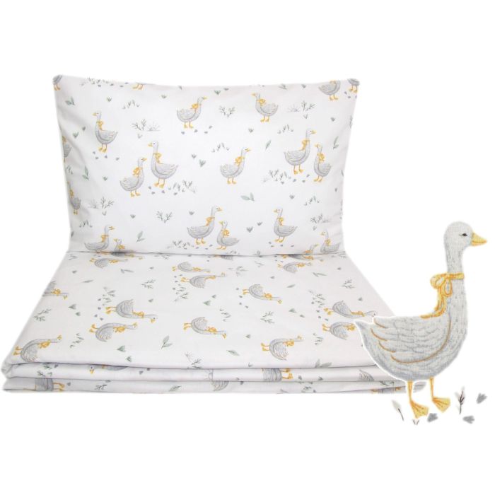 Voodipesu beebidele 135x100 cm  "Golden goose" kollane