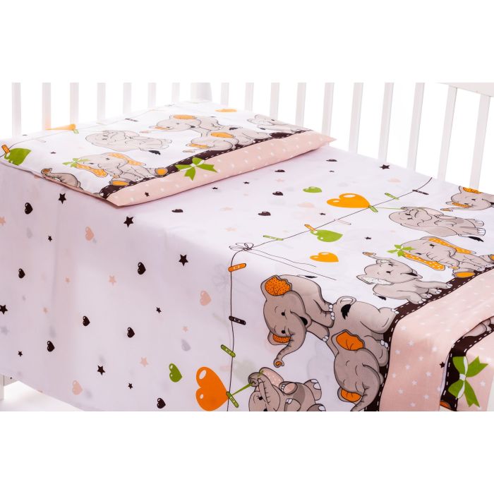 Beebi voodipesu 100x135 "Funny elephants" 