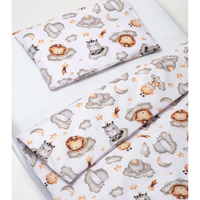 Võrevoodi voodipesukomplekt  80x70cm "Keep dreaming white" 