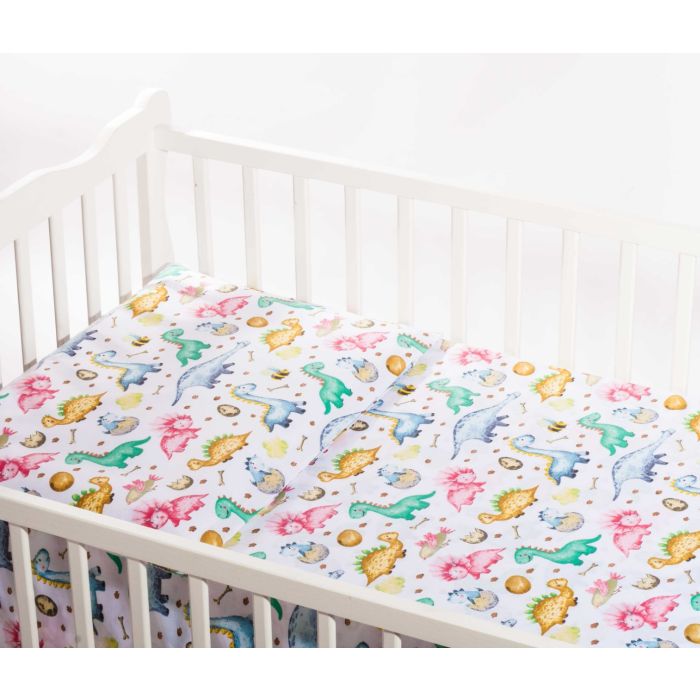 Voodipesu beebidele 135x100 "Dino"