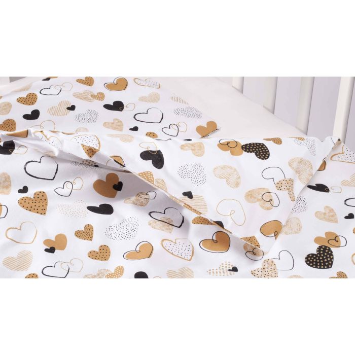 Hälli voodipesu 80x70cm "My love" beež 