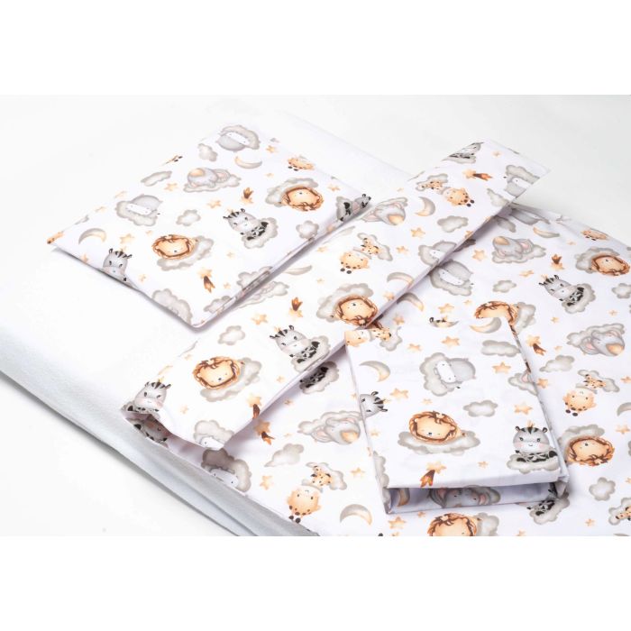 Võrevoodi voodipesukomplekt  80x70cm "Keep dreaming white" 