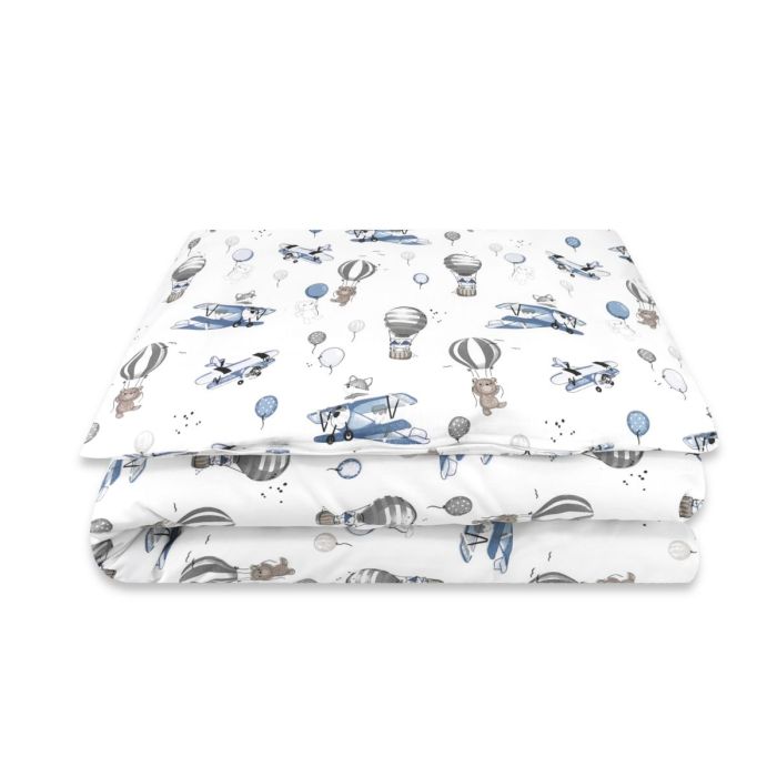 Voodipesu beebidele 135x100 "UP in blue" 