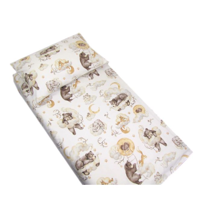 Voodipesu hälli 80x70cm "Cosy clouds" beež