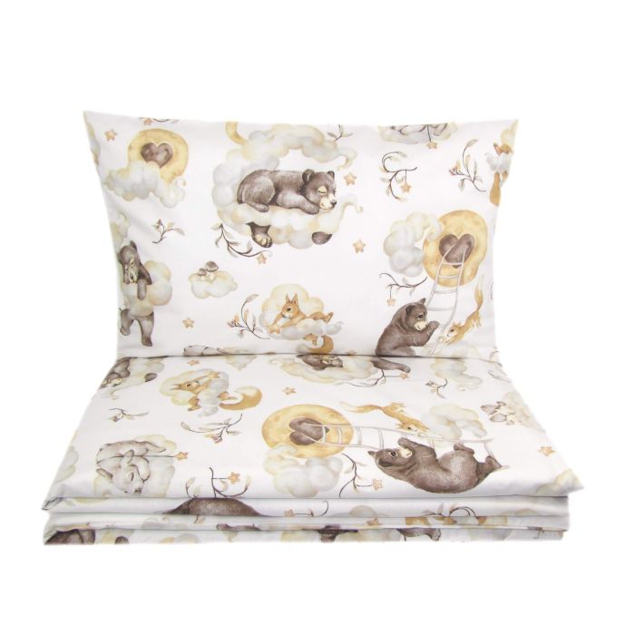 Voodipesu hälli 80x70cm "Cosy clouds" beež