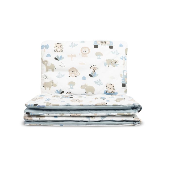 Voodipesu beebidele  täidisega 135x100 "Zoo jeans" 