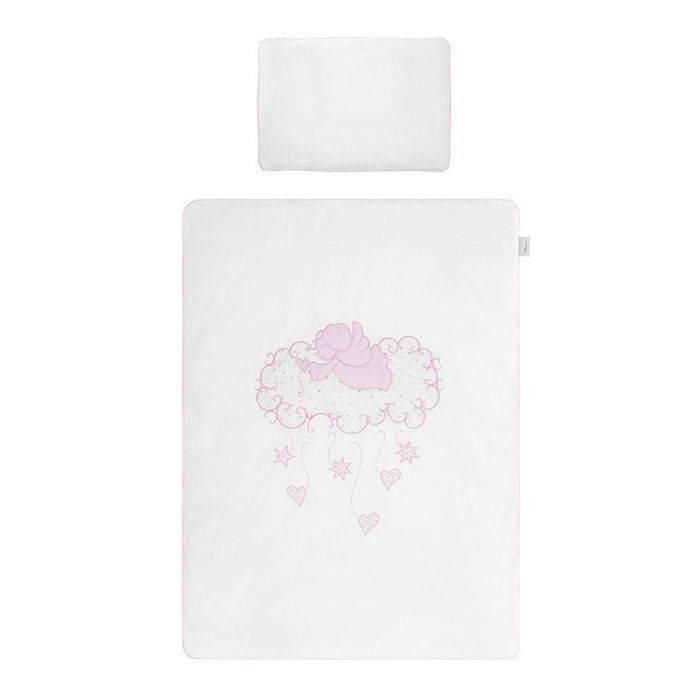 Beebi voodipesu ja voodipehmendus "Angels" roosa