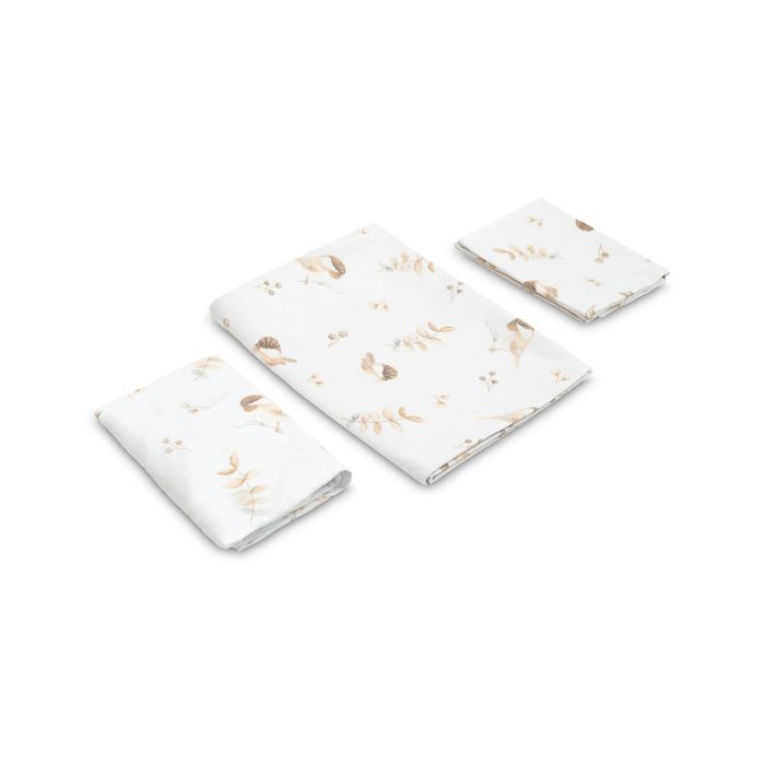 Voodipesu beebidele 135x100 "Birds" + voodilinad 120x60 