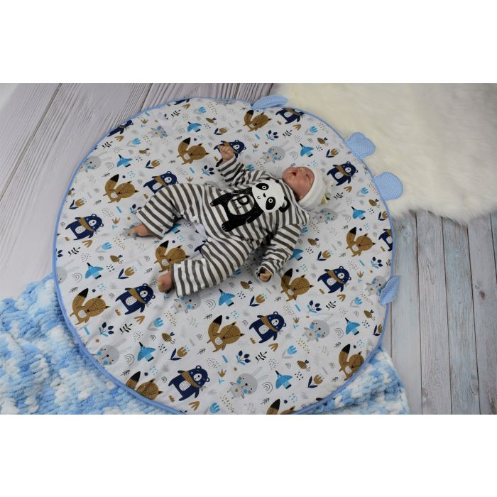 Ümbriktekk - mängumatt beebile 2in1 "Forest" diameeter 88 cm