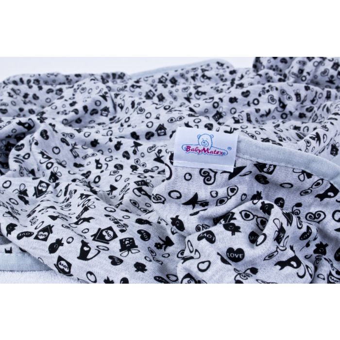 Puuvillane beebitekk "Emoji" 100x75cm