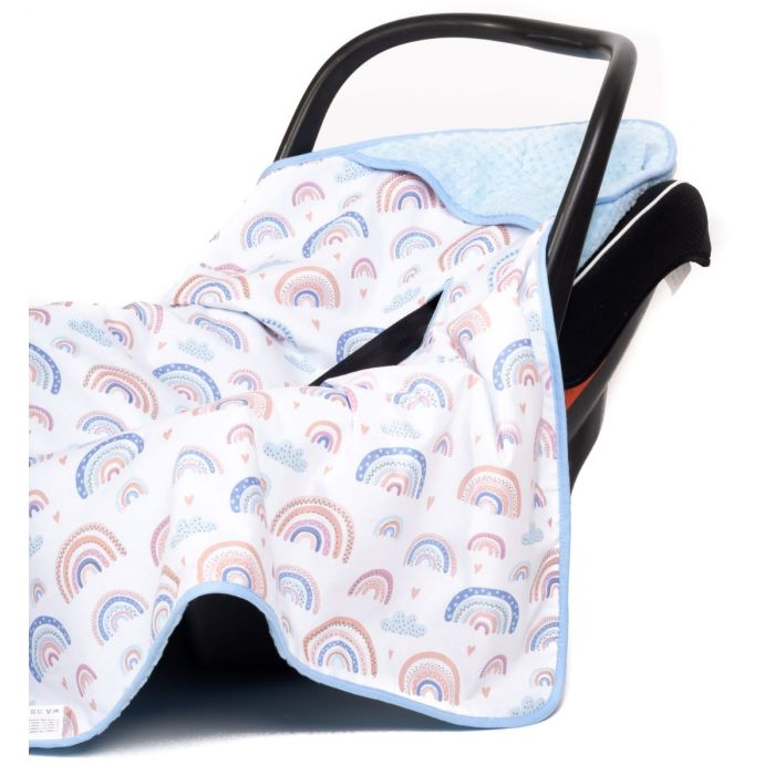 Soojakott-tekk vankrisse/turvatool "Rainbows" 80x80 cm