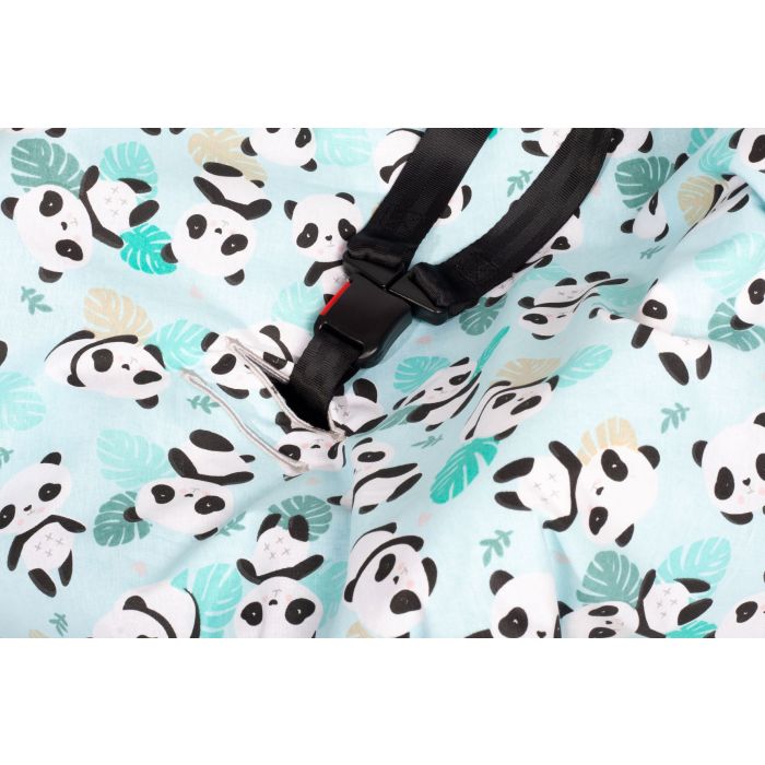 Soojakott-tekk vankrisse/turvatool "Panda" 80x80 cm