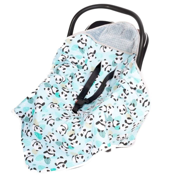 Soojakott-tekk vankrisse/turvatool "Panda" 80x80 cm