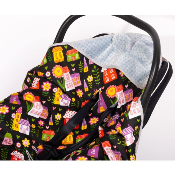 Soojakott-tekk vankrisse/turvatool "HOME SWEET HOME" 80x80 cm