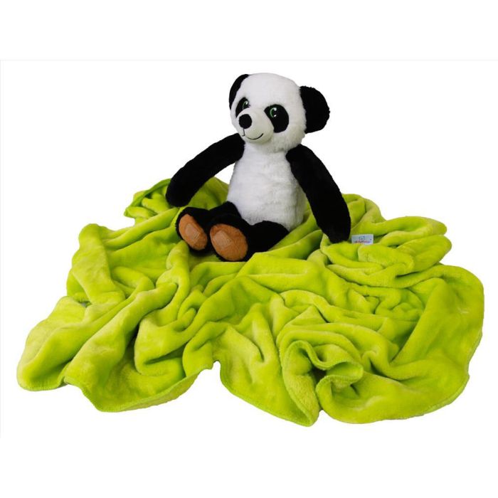 Beebitekk 100x85cm koos mänguasjaga "Panda" 