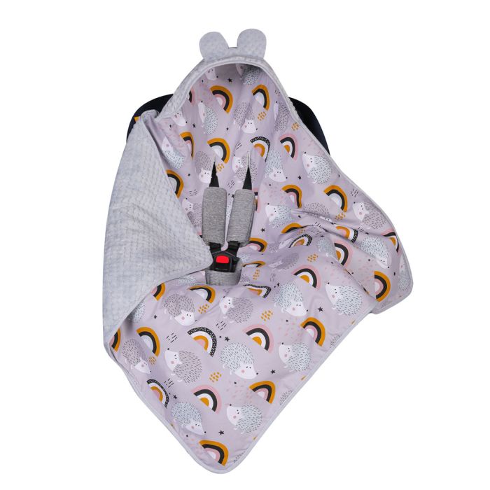 Pledas kūdikio automobilinei kėdutei "Rainbow" 80x80 cm