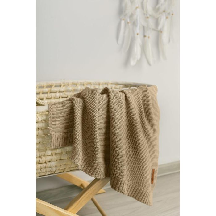 Kootud bambusviskoos beebitekk "Bamboo" 100x80 cm pruun