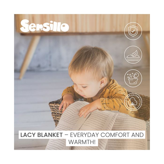 Puuvillane beebitekk "Molly light pink" 110x70 cm 