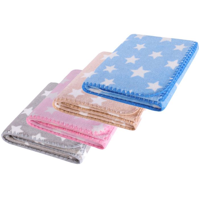 Laste pleedid "Stars" 80x90 cm sinine