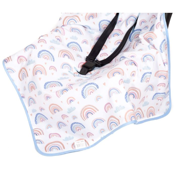 Soojakott-tekk vankrisse/turvatool "Rainbows" 80x80 cm