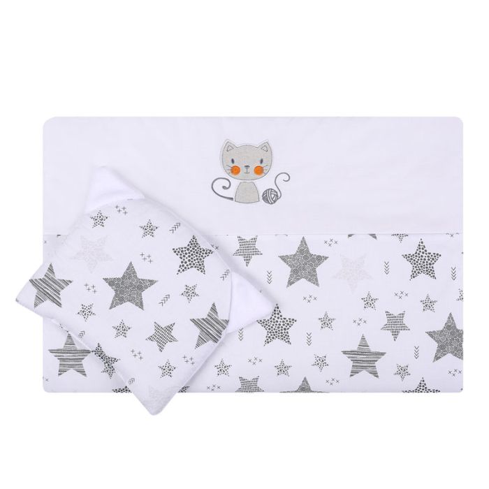 Pledukas kūdikiui su pagalve, pilkas 