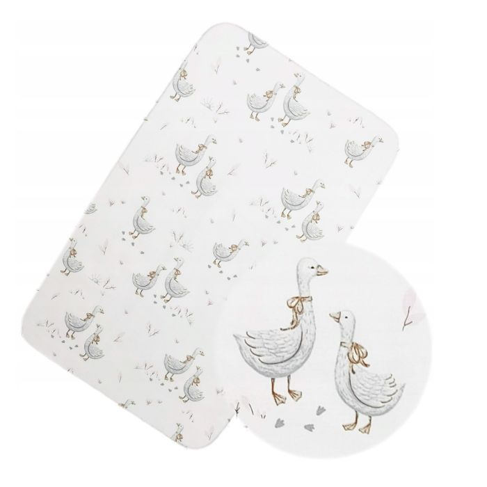 Puuvillane kummiga voodilina 60x120 cm "Golden goose grey" telli veebist