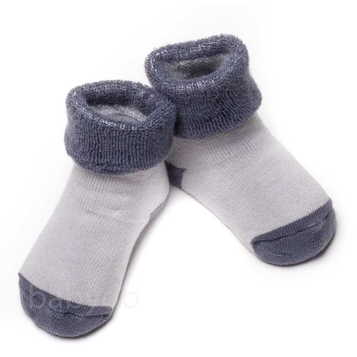 Puuvillased beebisokid 2Grey