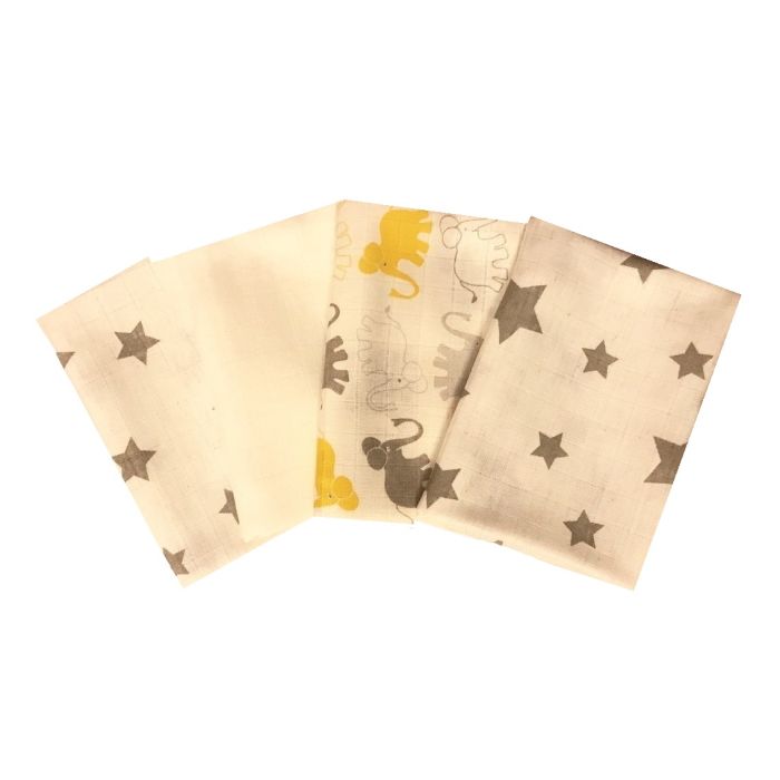 Puuvillased marlilapid "Neutrals" 4tk