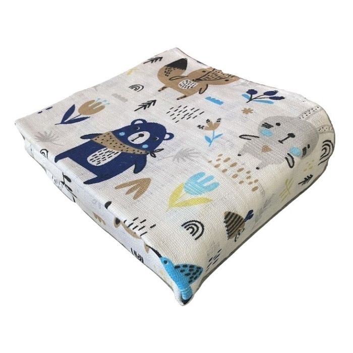 Puuvillased marlirätid mähkmed Lux 70x80cm "Forest" 1tk