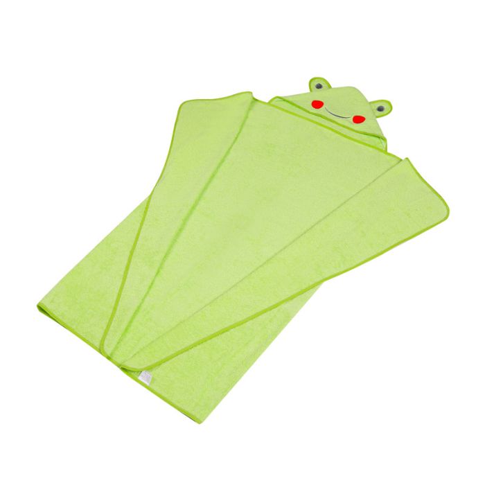 Beebi rätik "Frog" 120x100 cm roheline