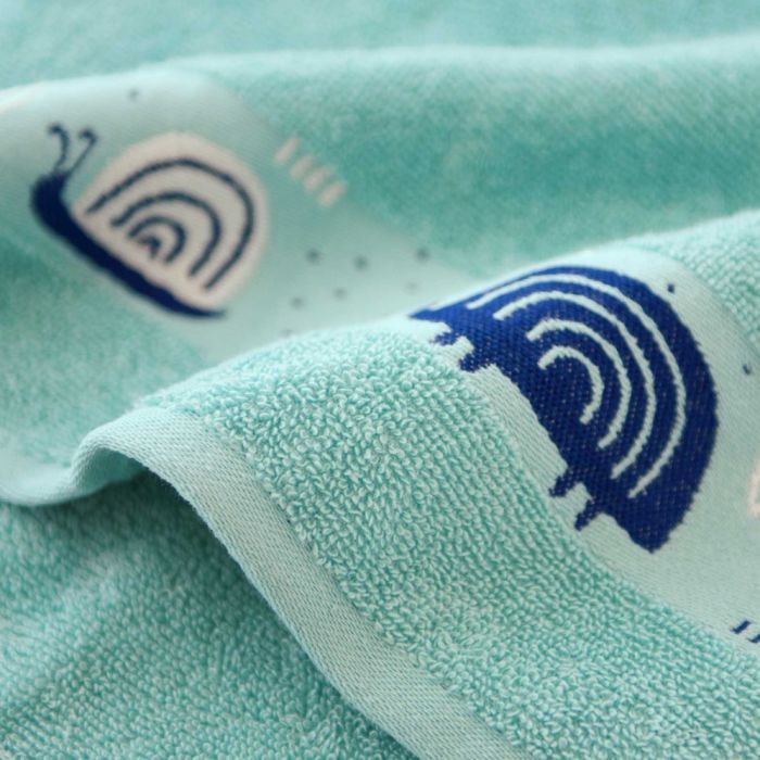 Beebi rätik (Egiptuse puuvill) "Snail - the racer" 