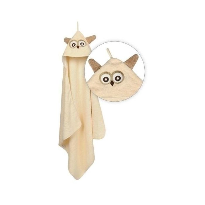 Beebi rätik "Jimmy owl" 80x80 cm beež