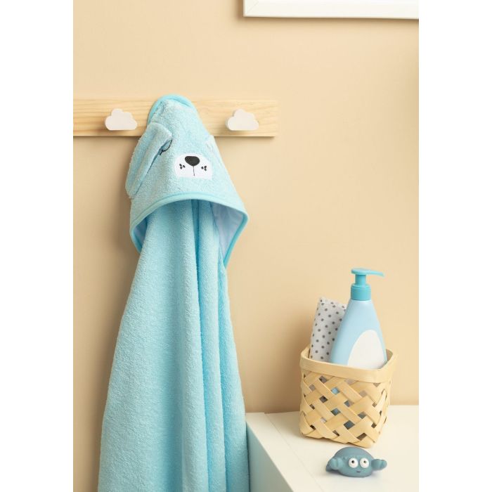 3D kapuutsiga vannilina "Doggy"100x100cm "frotte" 