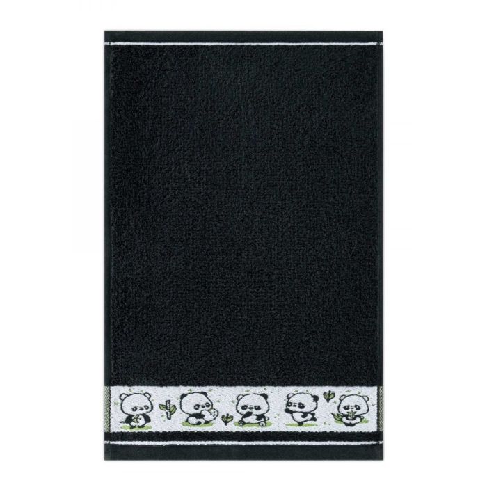 Beebi rätik (Egiptuse puuvill) "Panda black" 