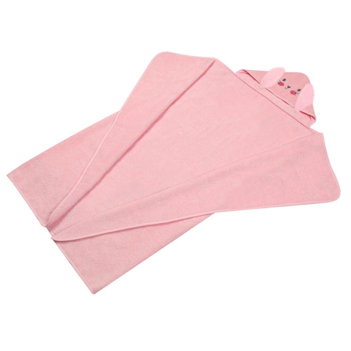 Beebi rätik "Bunny" 120x100 cm roosa