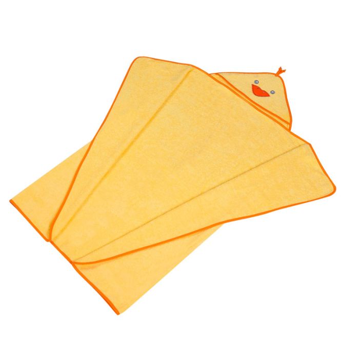 Beebi rätik "Duck" 120x100 cm kollane