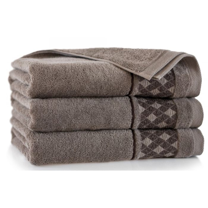 Rätik (Egiptuse puuvill) "Malta" 70x140 cm pruun