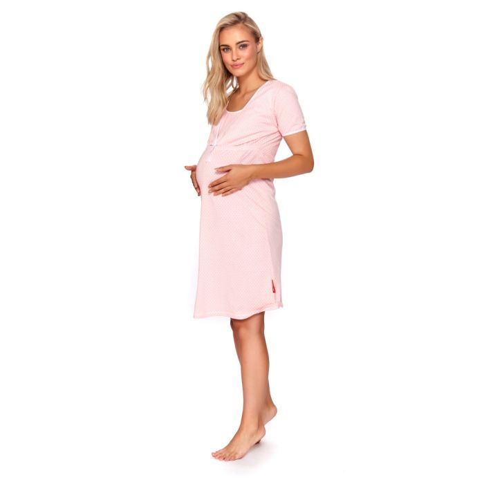 Puuvillane öösärk rasedatele naistele  "Ameli" sweet pink