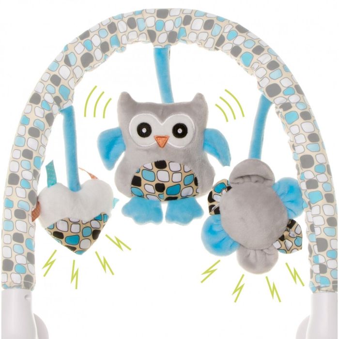 Mängukaar beebitoolile/vankrile  "Owl blue"
