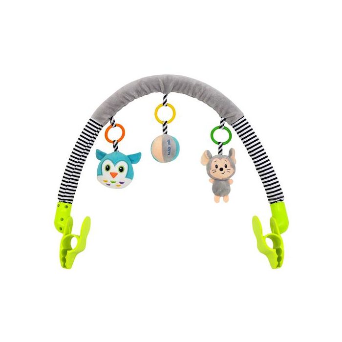 Mängukaar beebitoolile/vankrile "Hiireke ja öökull"