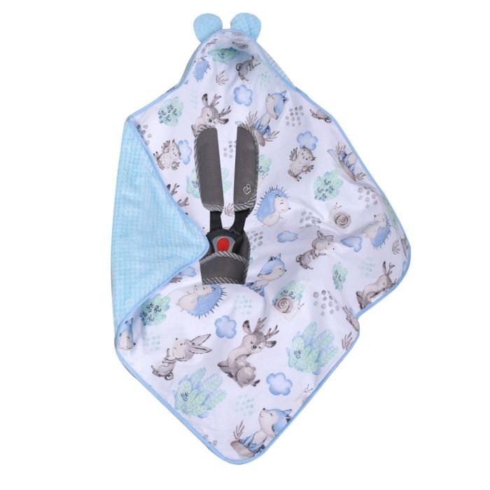 Turvahälli tekk ja soojakott "Ulf" 80x80 cm sinine