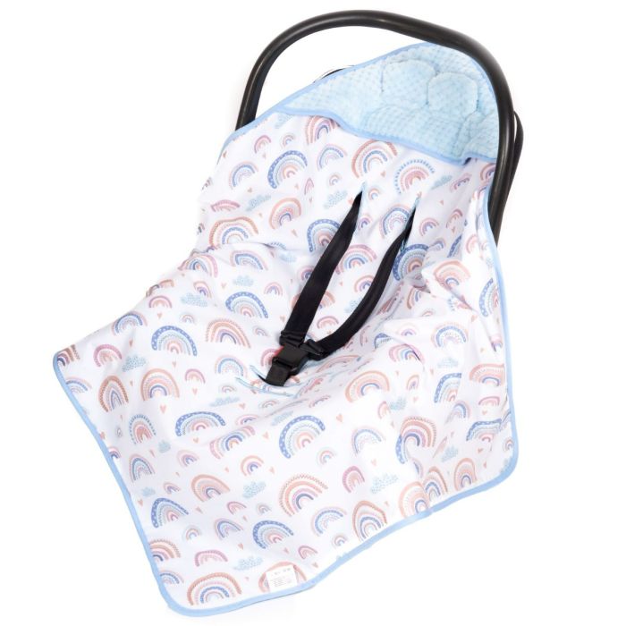 Soojakott-tekk vankrisse/turvatool "Rainbows" 80x80 cm