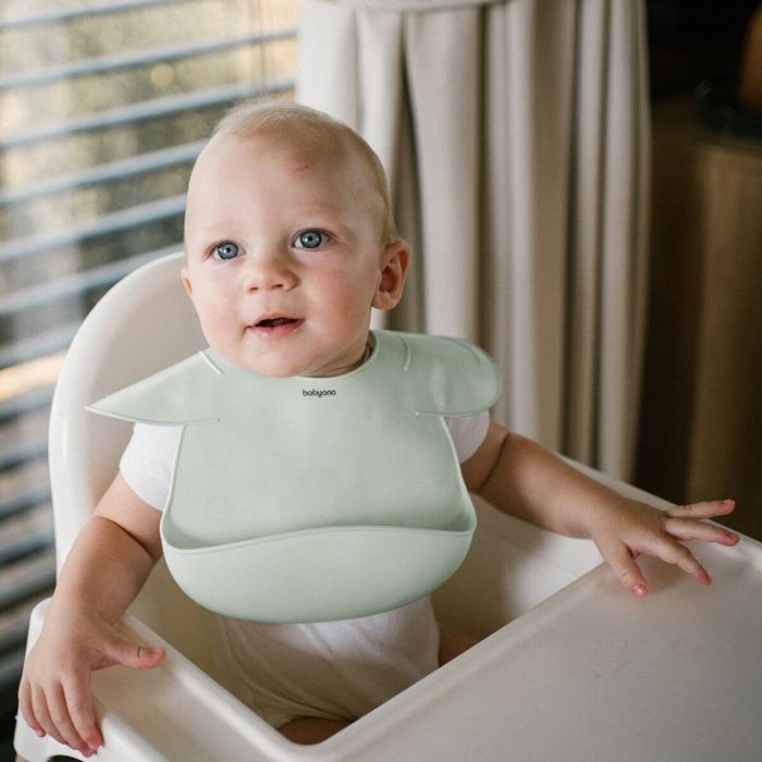 Beebi pudipõll silikoonist Babyono 1639/03 roheline