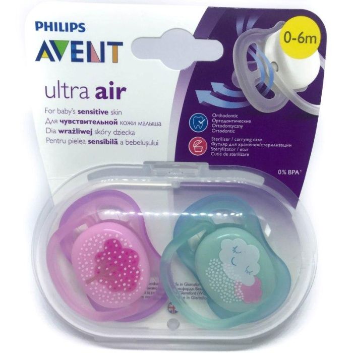 Lutt AVENT "Ultra Air" ortodontiline 0-6 k, Pink