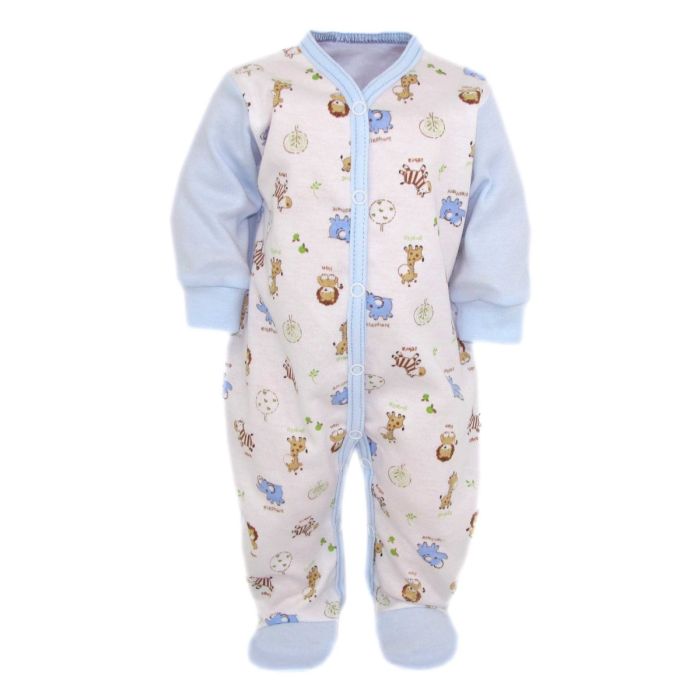 Beebi tudukombe - romper "Zoo" sinine